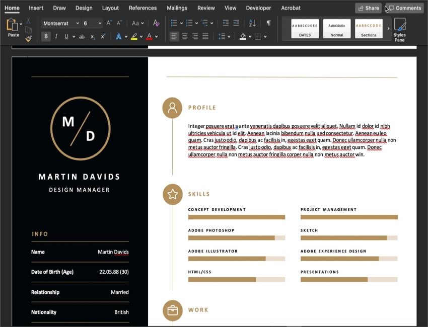 How to Write, Design, &amp; Make a Simple Pro Resume Quickly with Templates ...